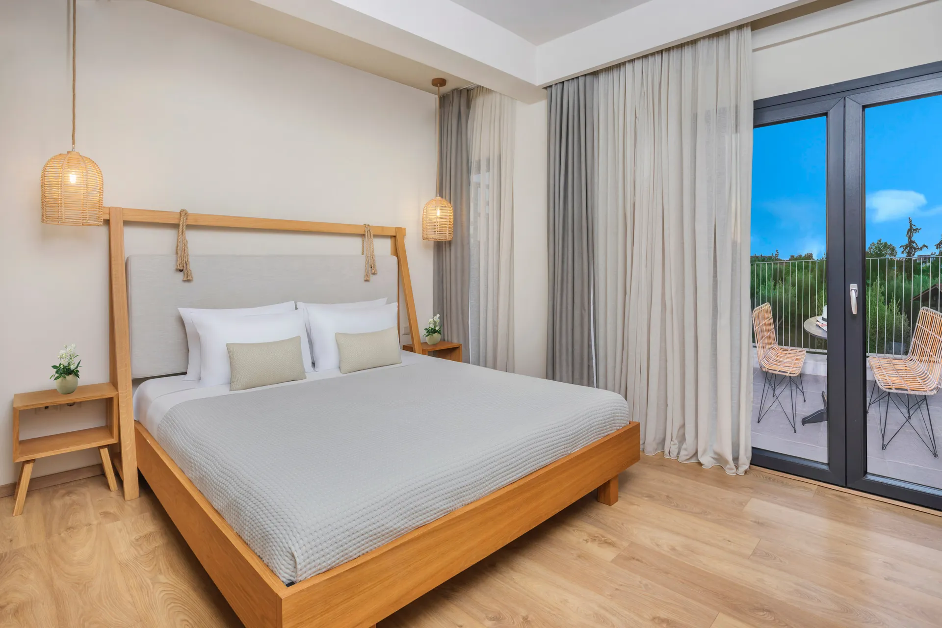 Tiara Holidays - Elies 33 Bio Retreat - Superior Double Garden View - bedroom